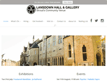 Tablet Screenshot of lansdownhall.org